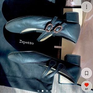 Repetto. Rare Mary Jane
Euro 38 Size but fits like 37(UK4) 
Strap is adjustable.